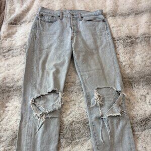 Distressed Levis - Size 28